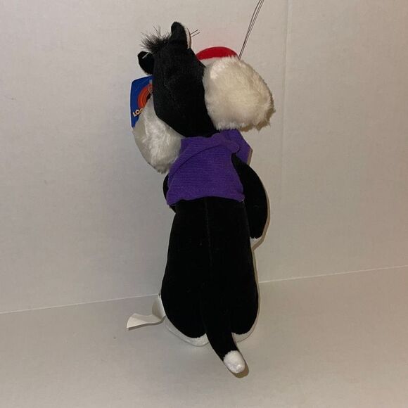 Vintage Looney Tunes 13” Slyvester the Cat Plush holding a baby chick NWT - Picture 10 of 12
